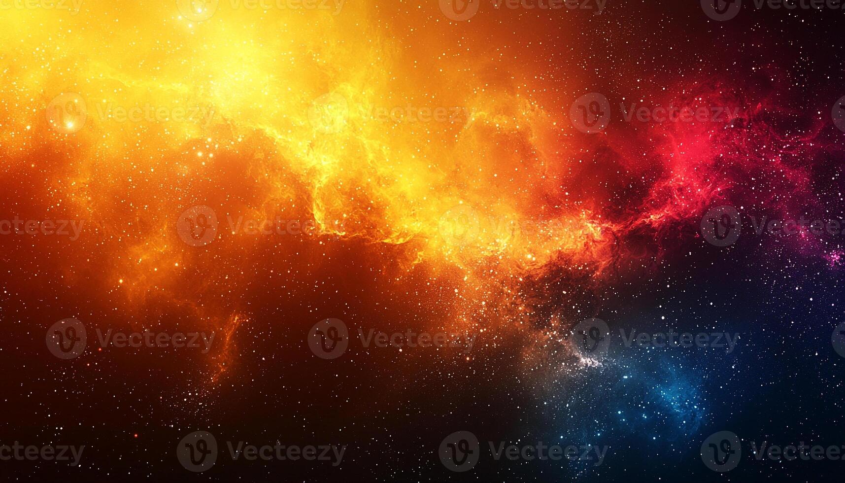 Glowing star field in dark night sky astronomy generated by AI photo