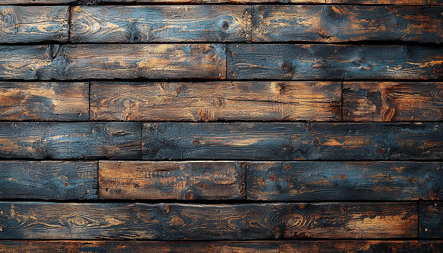 Old weathered wood plank pattern on rustic wall generated by AI photo