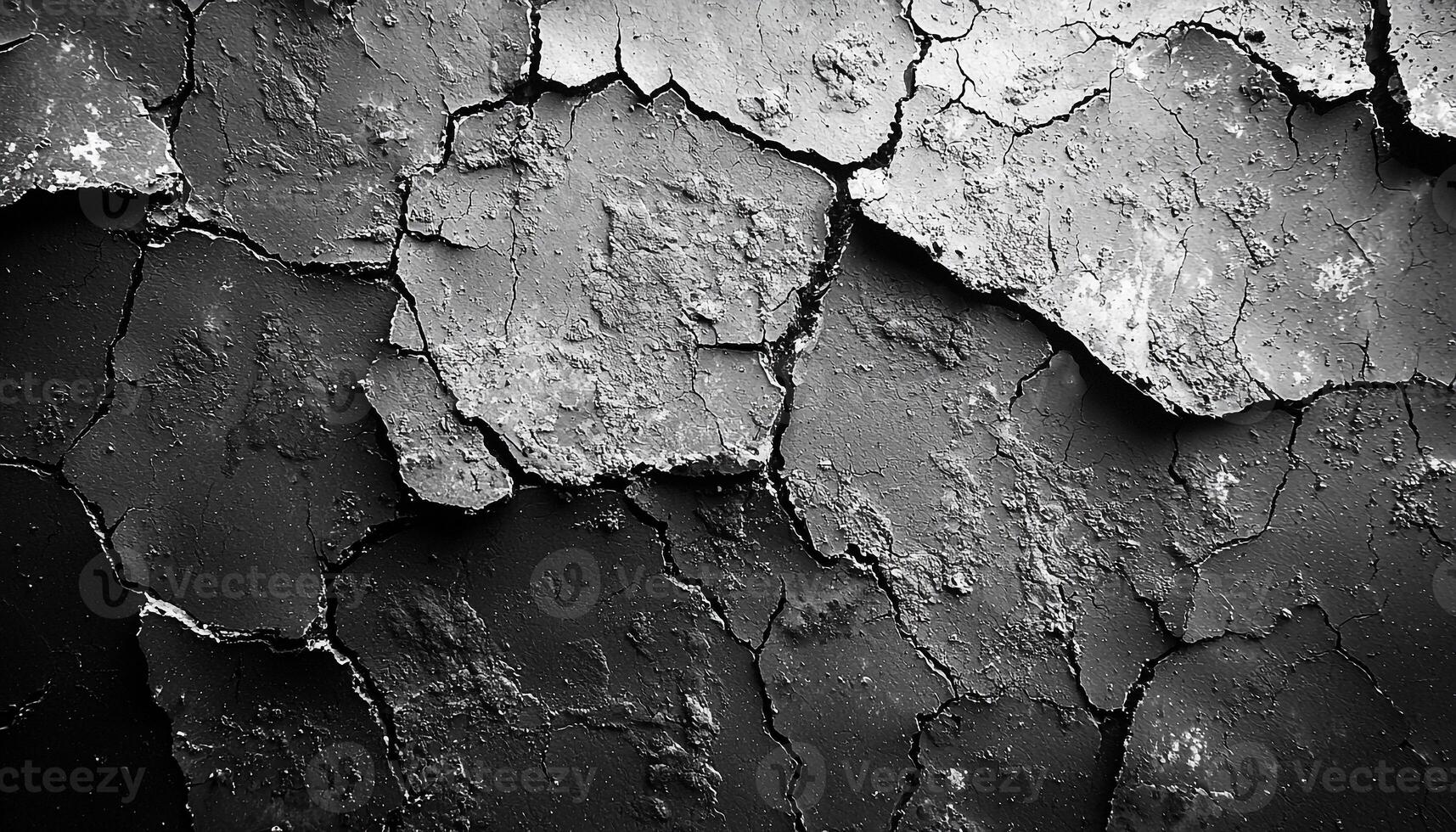Dirty old wall building feature rough damaged grunge generated by AI photo