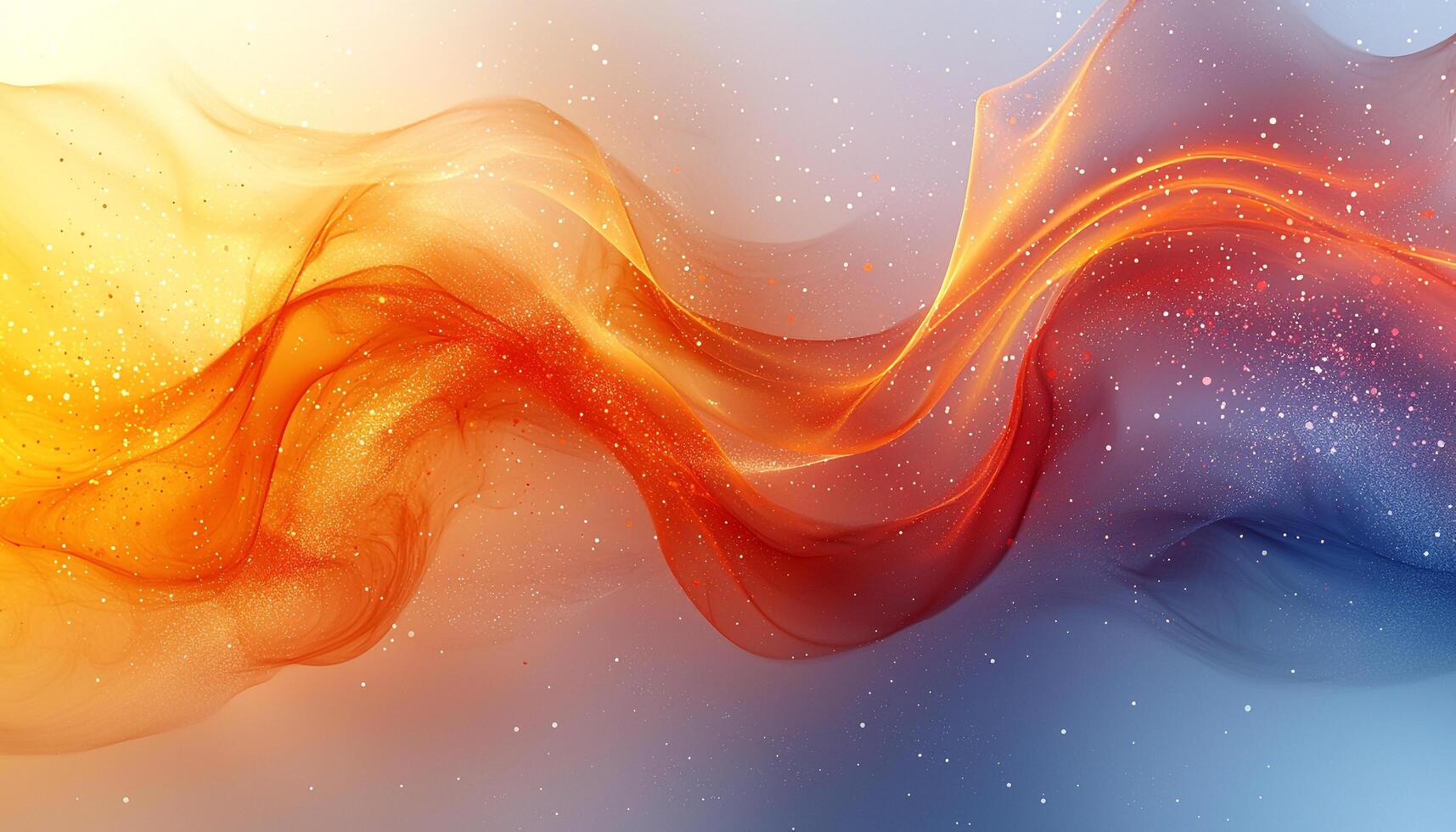 Glowing wave pattern illustration on futuristic backdrop flowing generated by AI photo