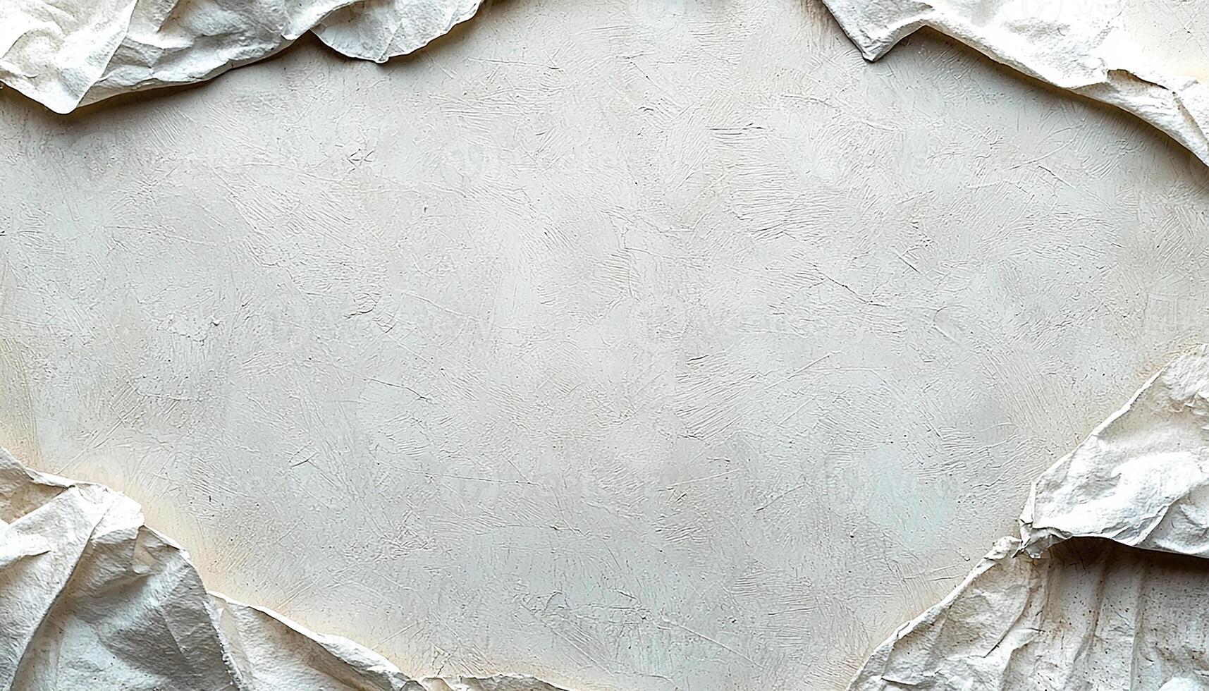 Old paper crumpled dirty damaged stained wrinkled sheet generated by AI photo