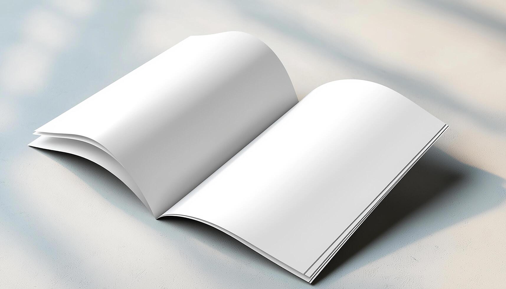 Reading book page education literature blank diary textbook generated by AI photo