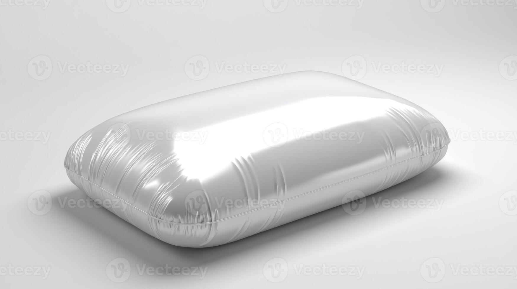 The elegant pillow's glossy surface complements modern interior decor beautifully photo