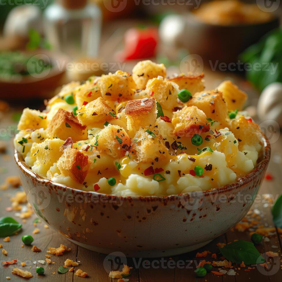 Photo of a mashed potatoes