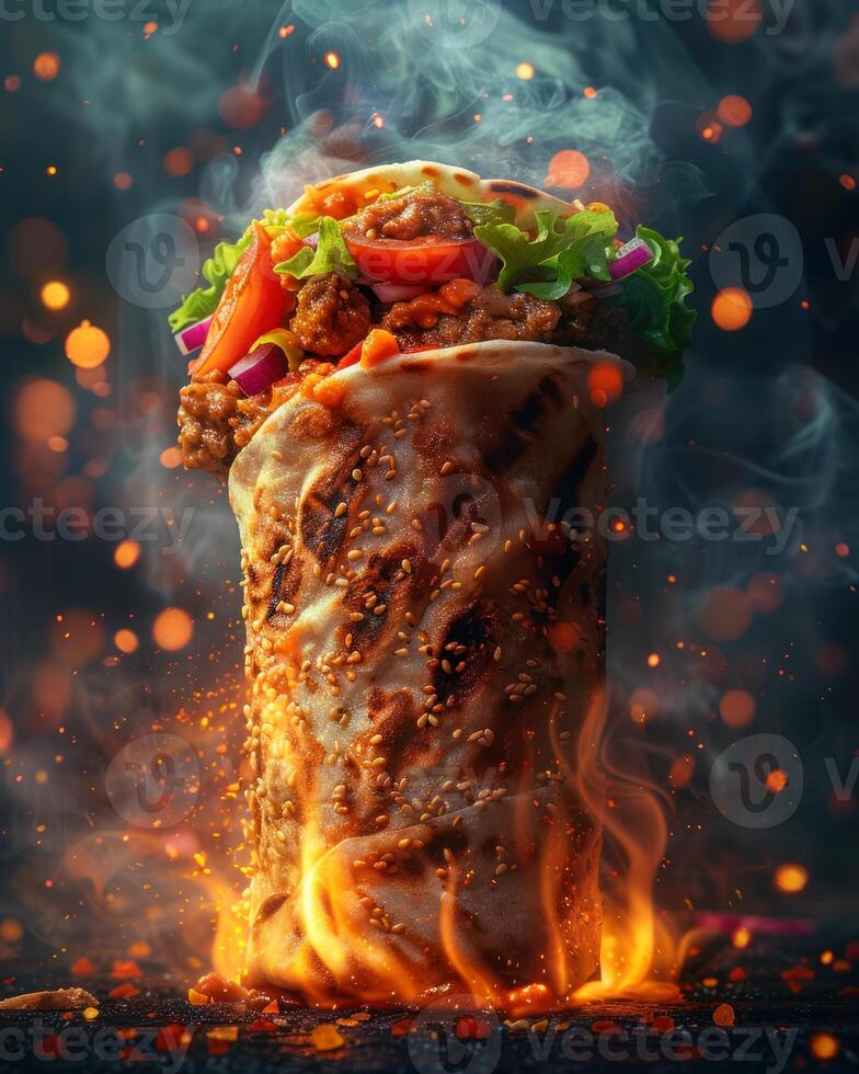 Photo of a burrito