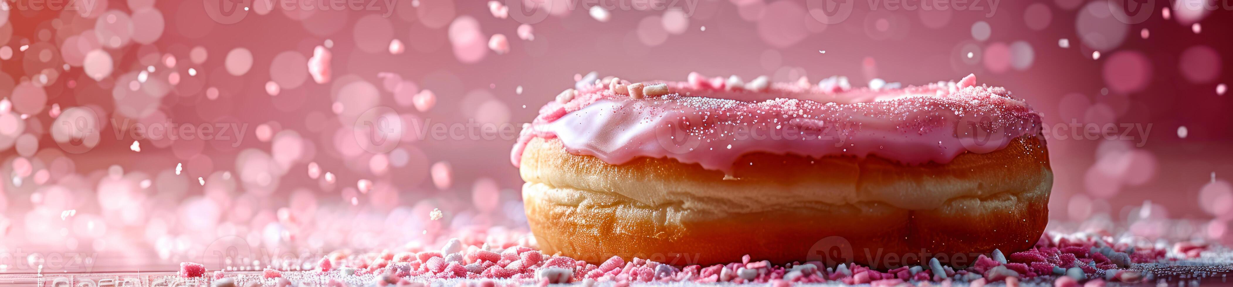 Panorama photo of a donuts