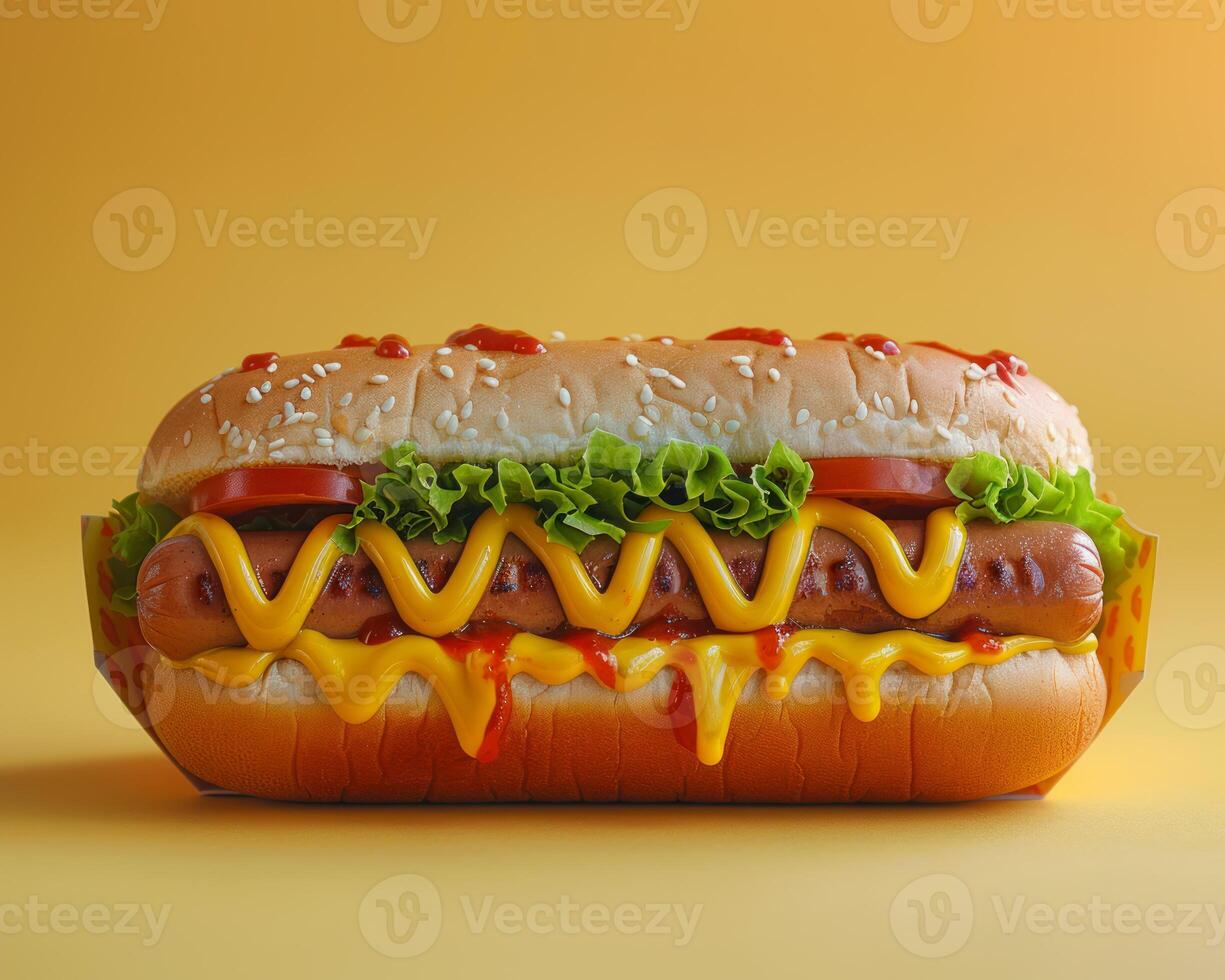 Photo of a hot dog sandwich