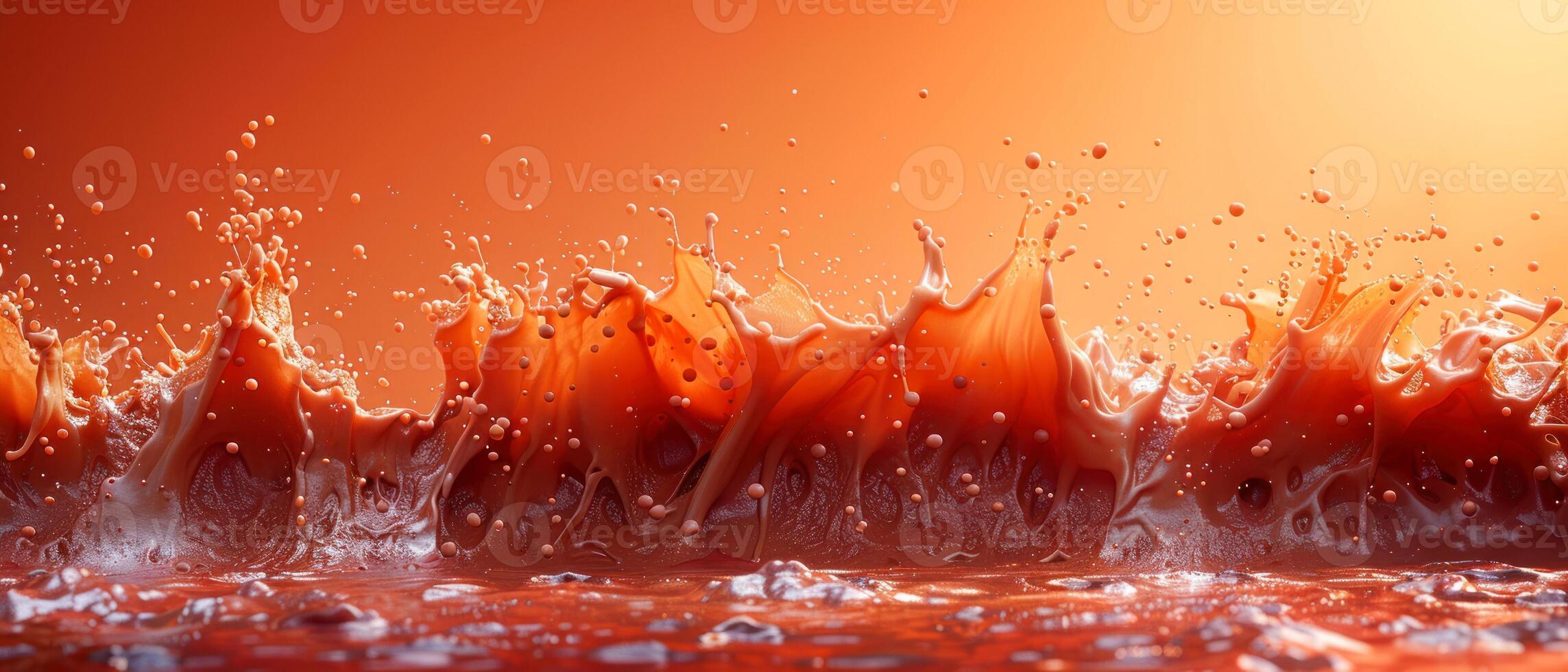 Photo of a chocolate cream waves