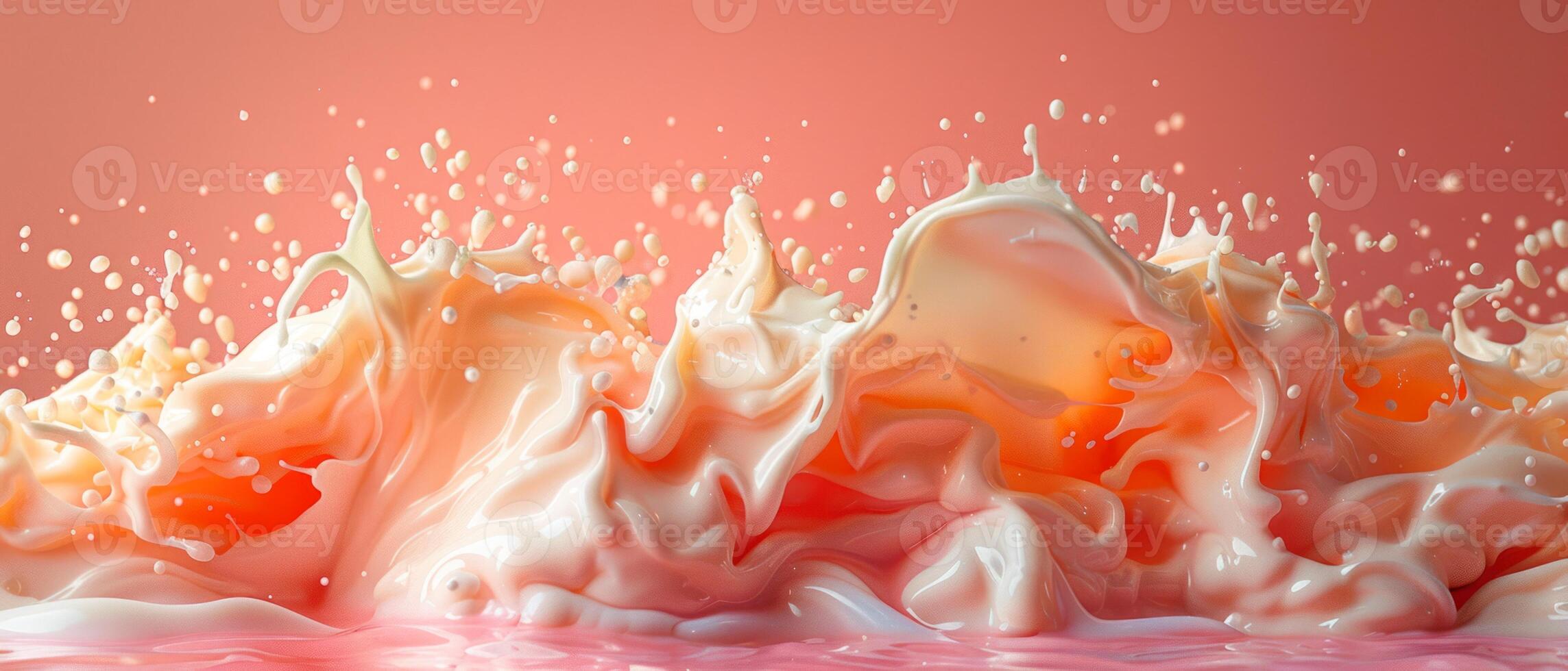 Photo of a cream waves