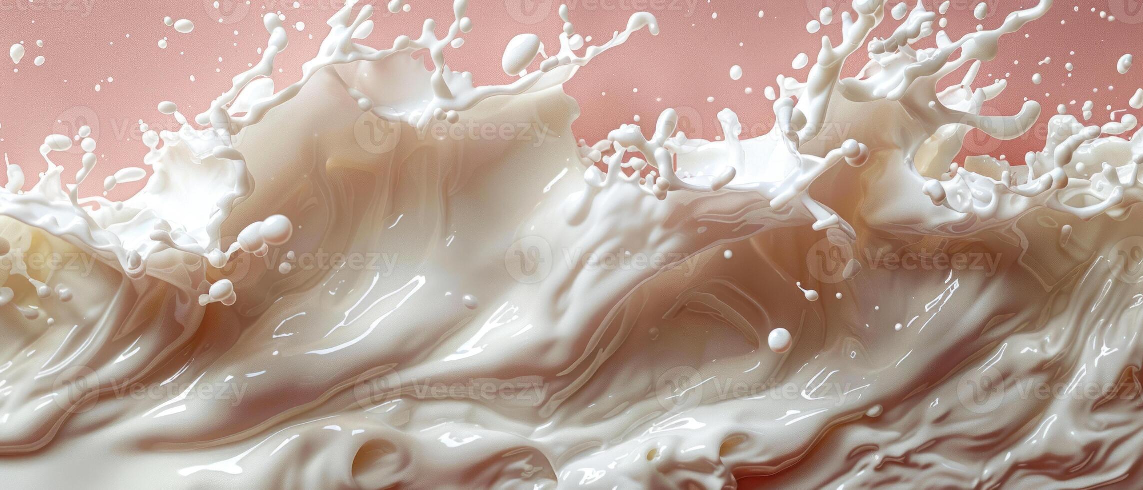 Photo of a cream waves