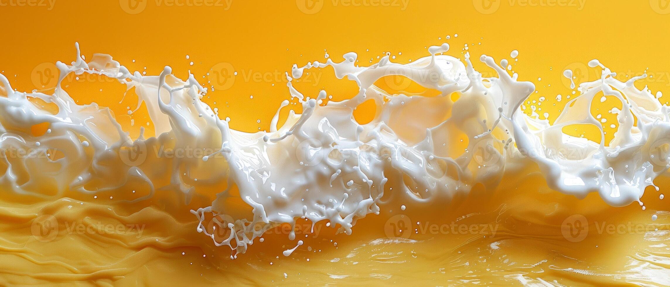 Photo of a cream waves