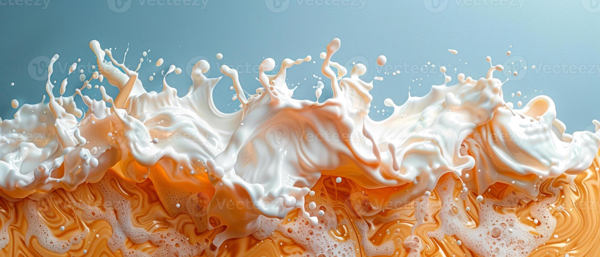 Photo of a cream waves