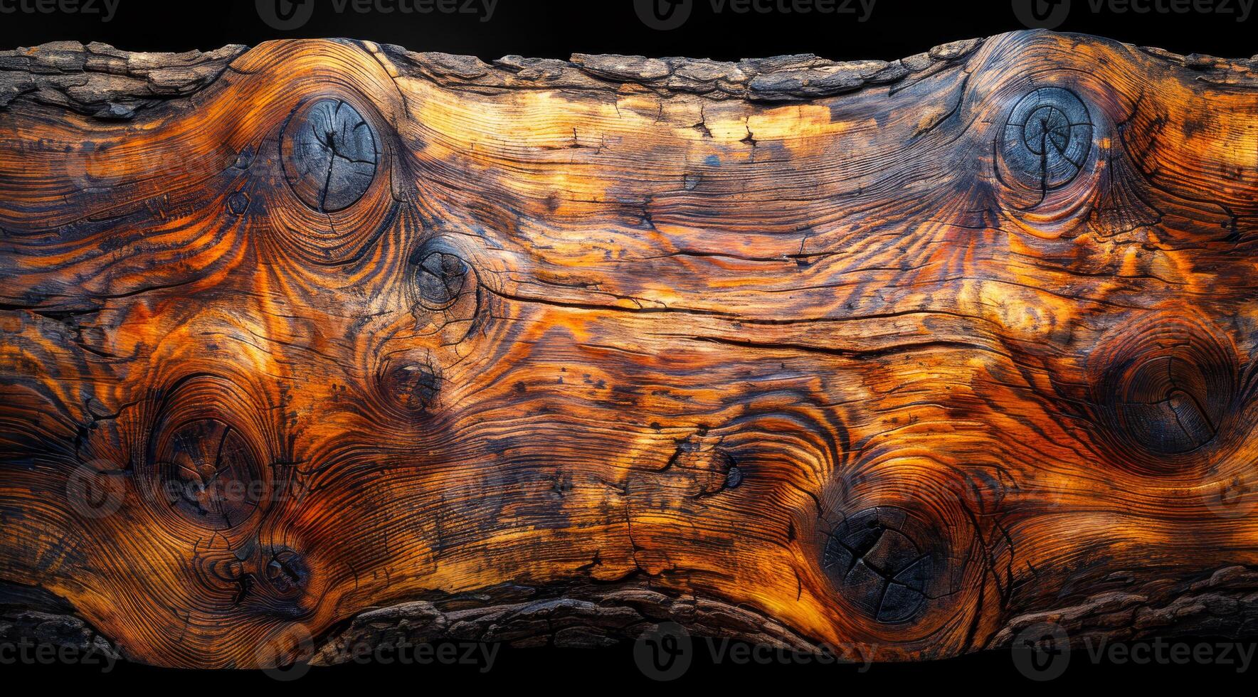 Rich textures of weathered wood grain This piece of wood features intricate patterns and stunning colors, showcasing the beauty of nature's craftsmanship and age. photo