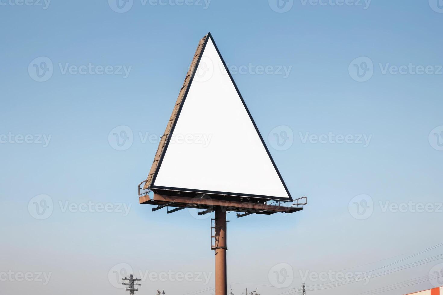 empty triangle billboard photo