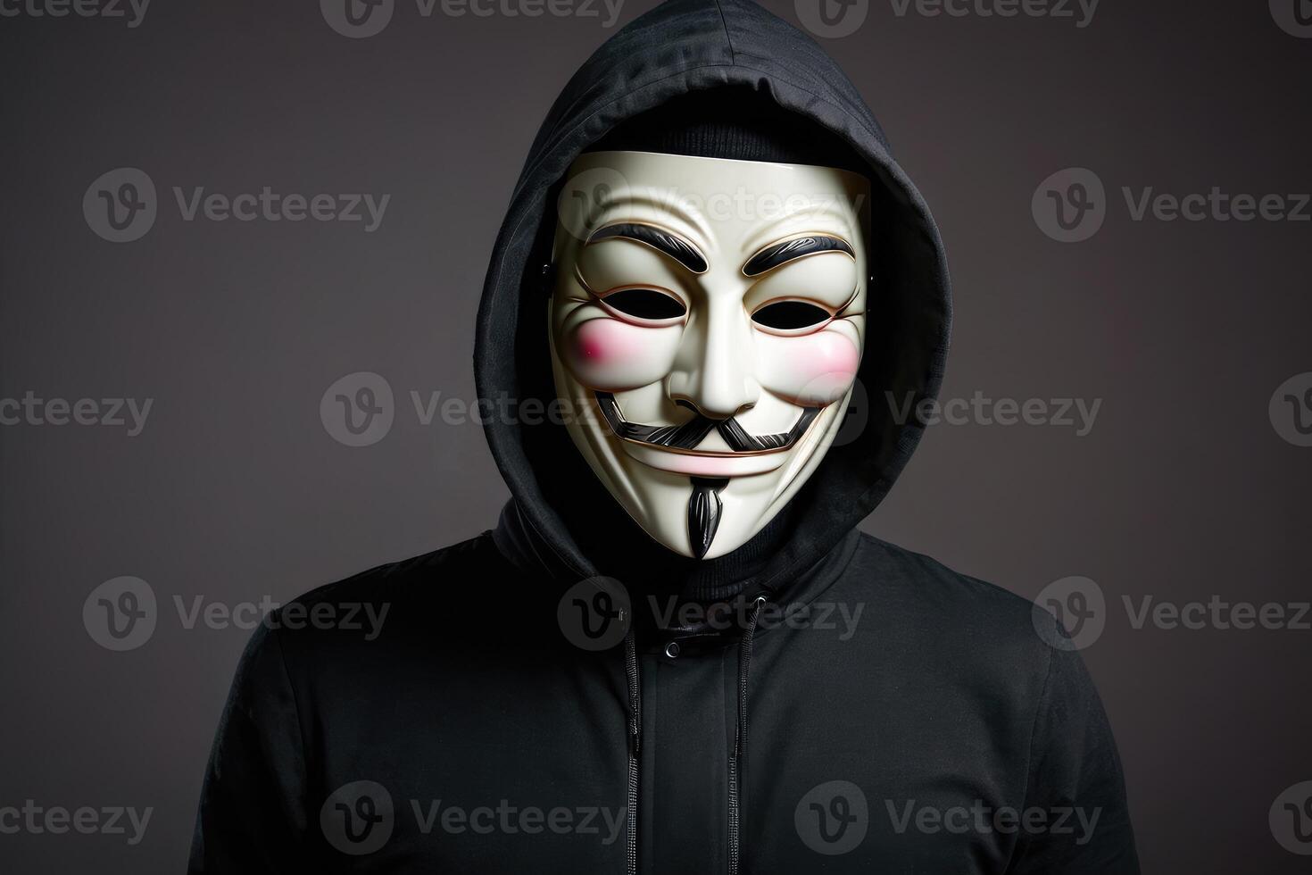 hacker with anonymous mask photo