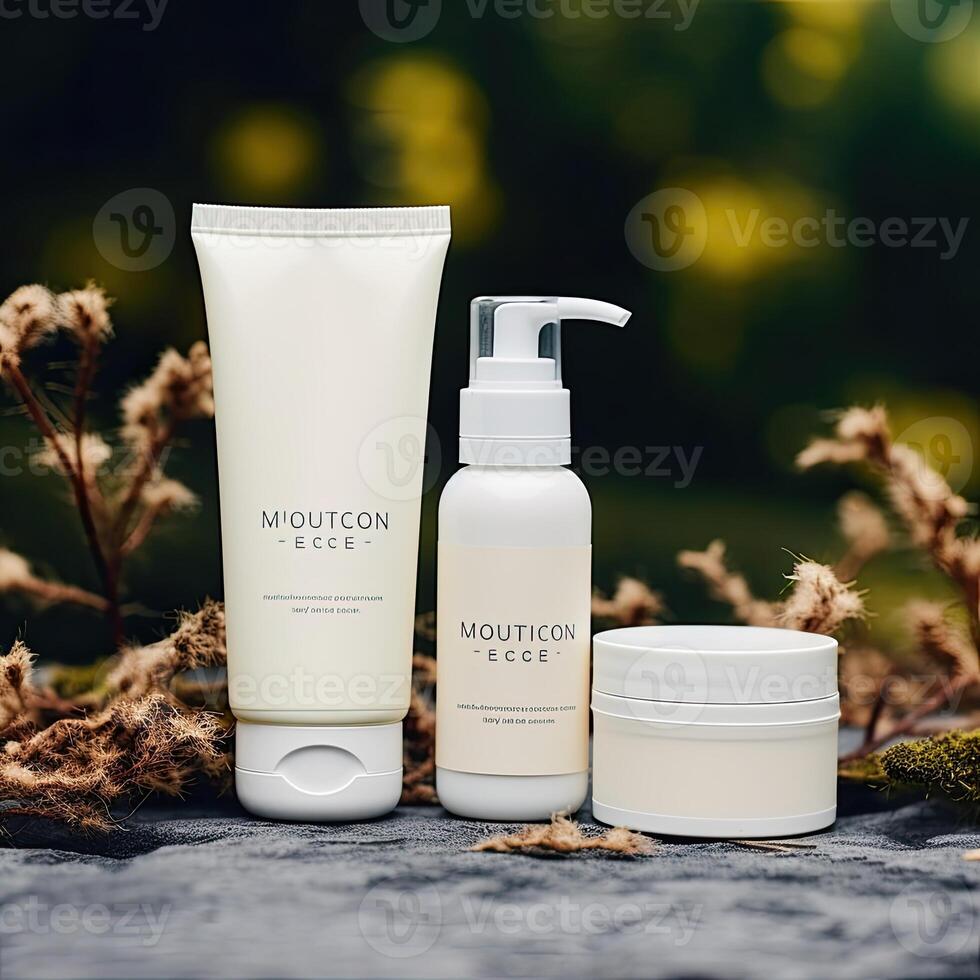 Cosmetic Products Mock up photo
