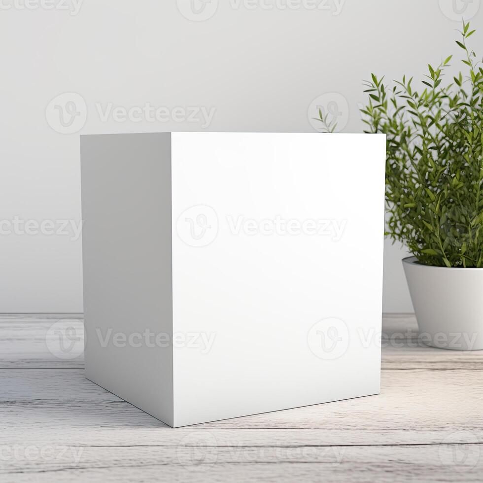 Blank Box Mock Up photo