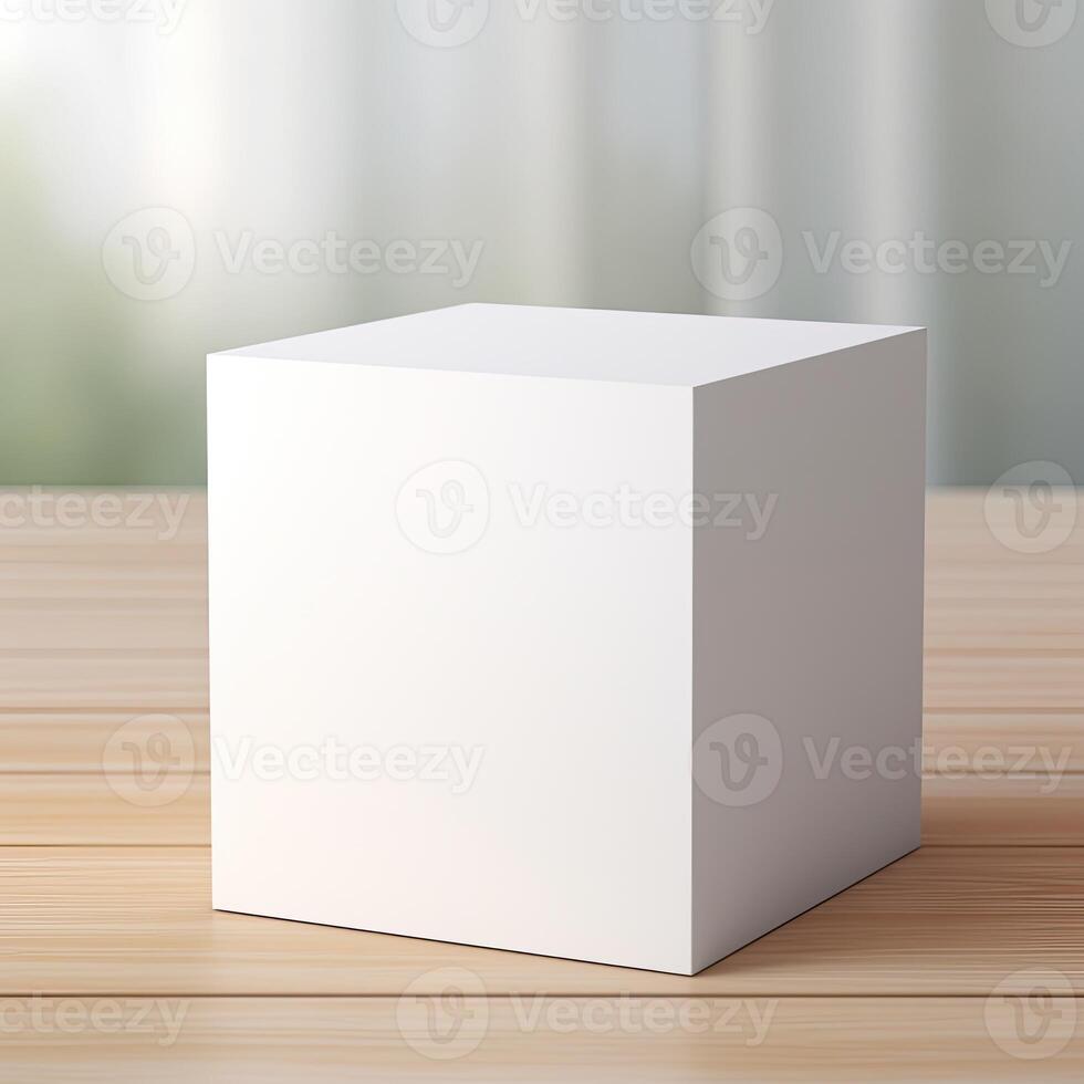 Blank Box Mock Up photo