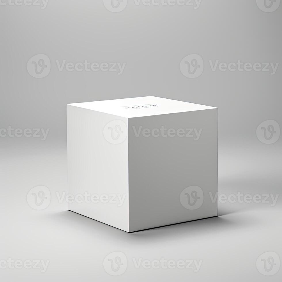 Blank Box Mock Up photo