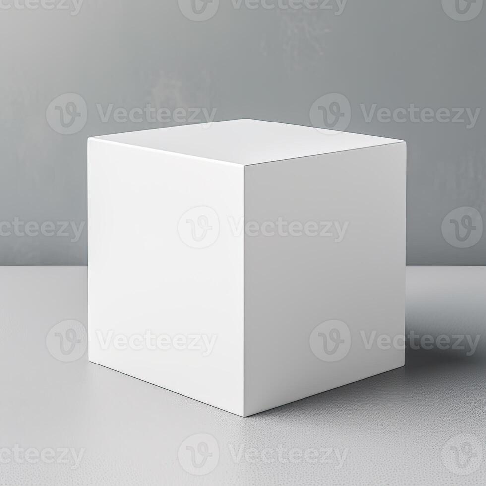 Blank Box Mock Up photo