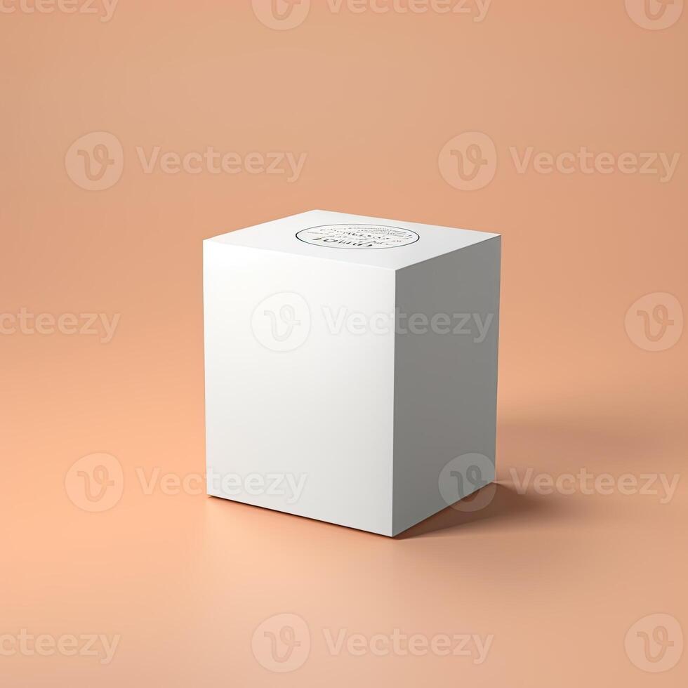 Blank Box Mock Up photo