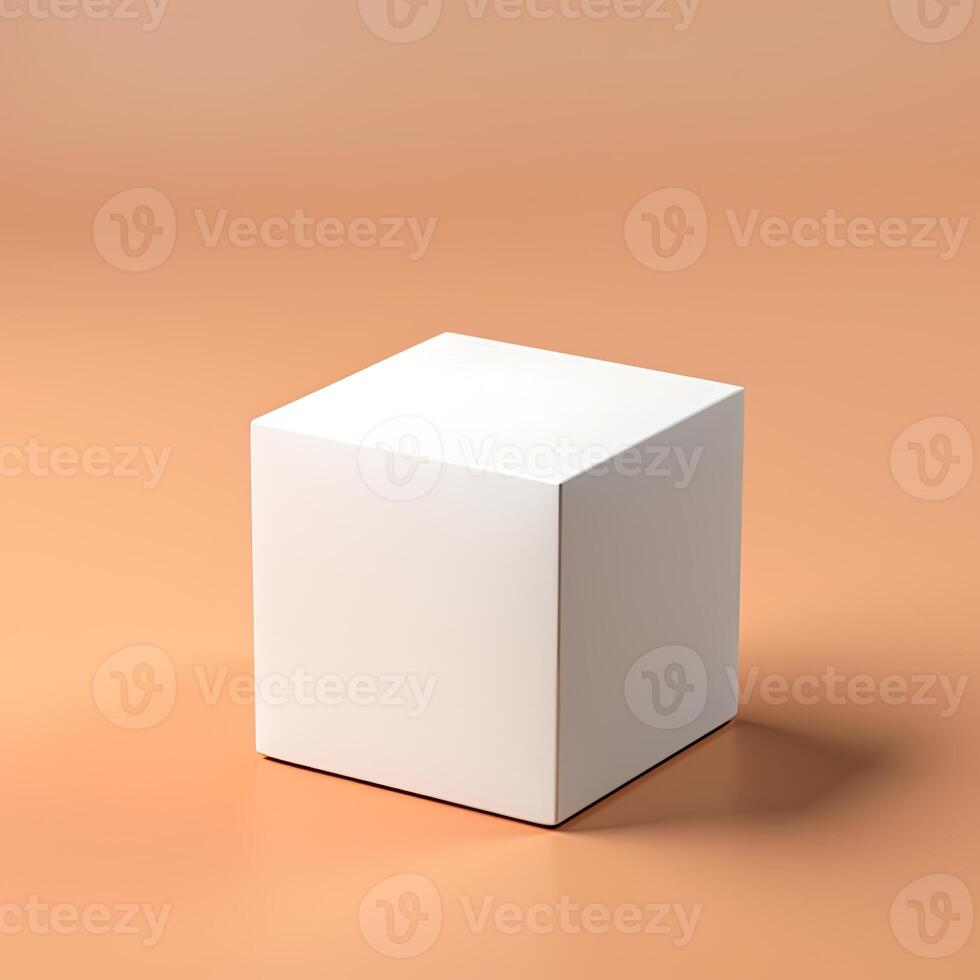 Blank Box Mock Up photo