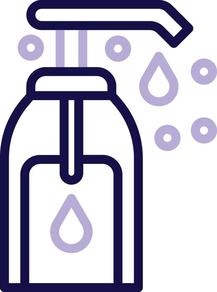 Liquid Soap Two Color Line Icon vector