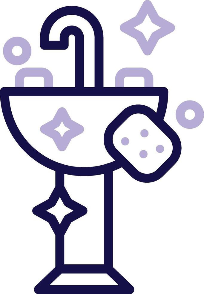 Sink Two Color Line Icon vector
