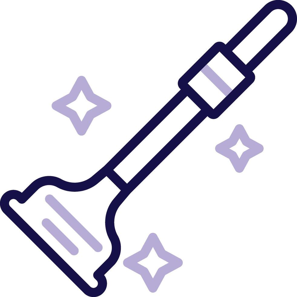 Plunger Two Color Line Icon vector