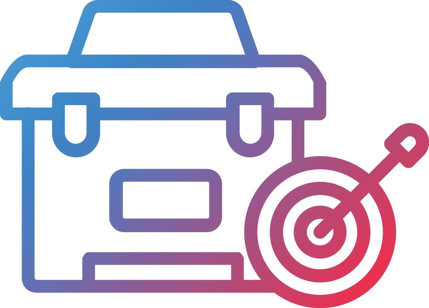 Mission Gradient Line Icon vector