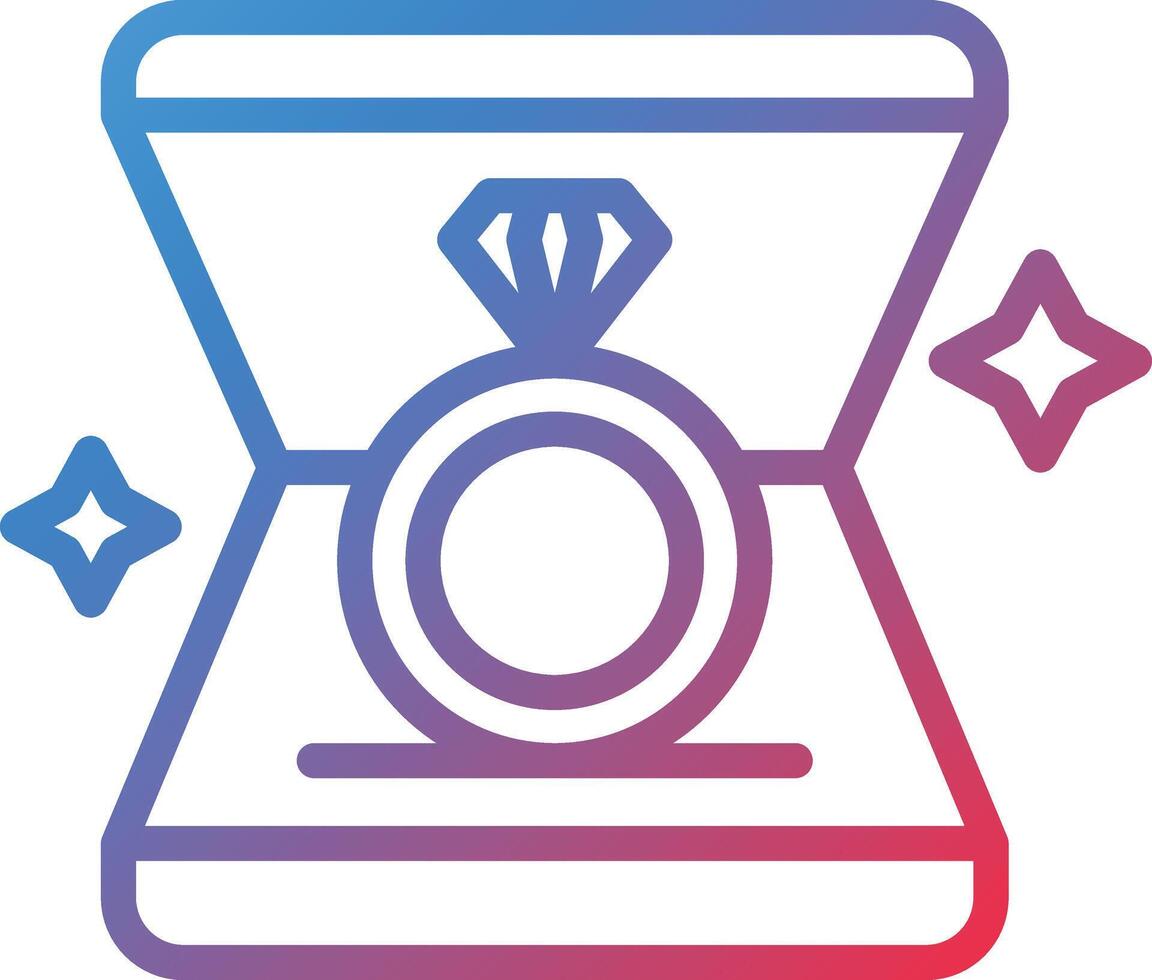 Ring Gradient Line Icon vector