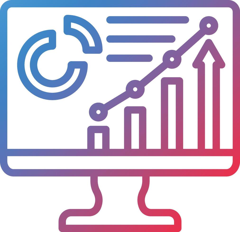 Dashboard Gradient Line Icon vector