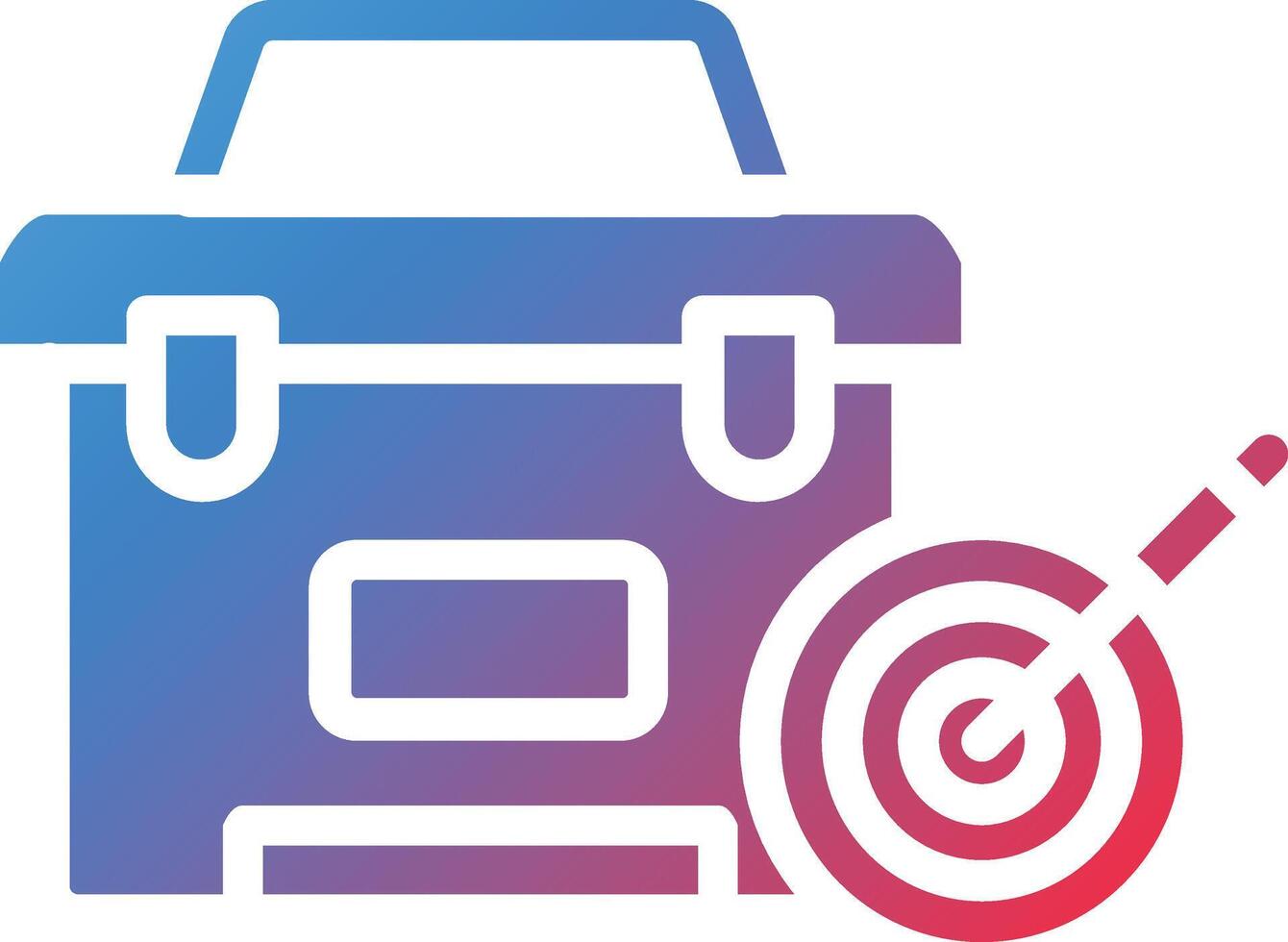 Mission Glyph Gradient Icon vector