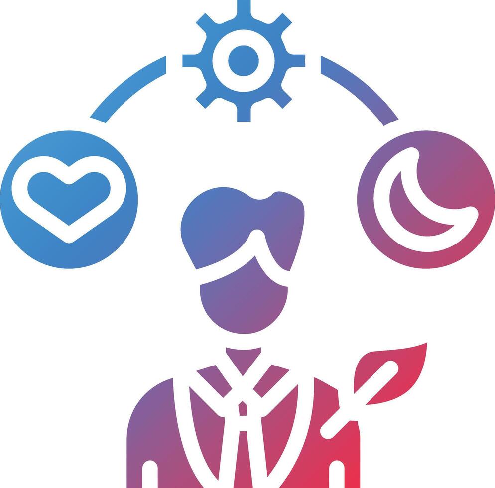 Sustainable Routine Glyph Gradient Icon vector