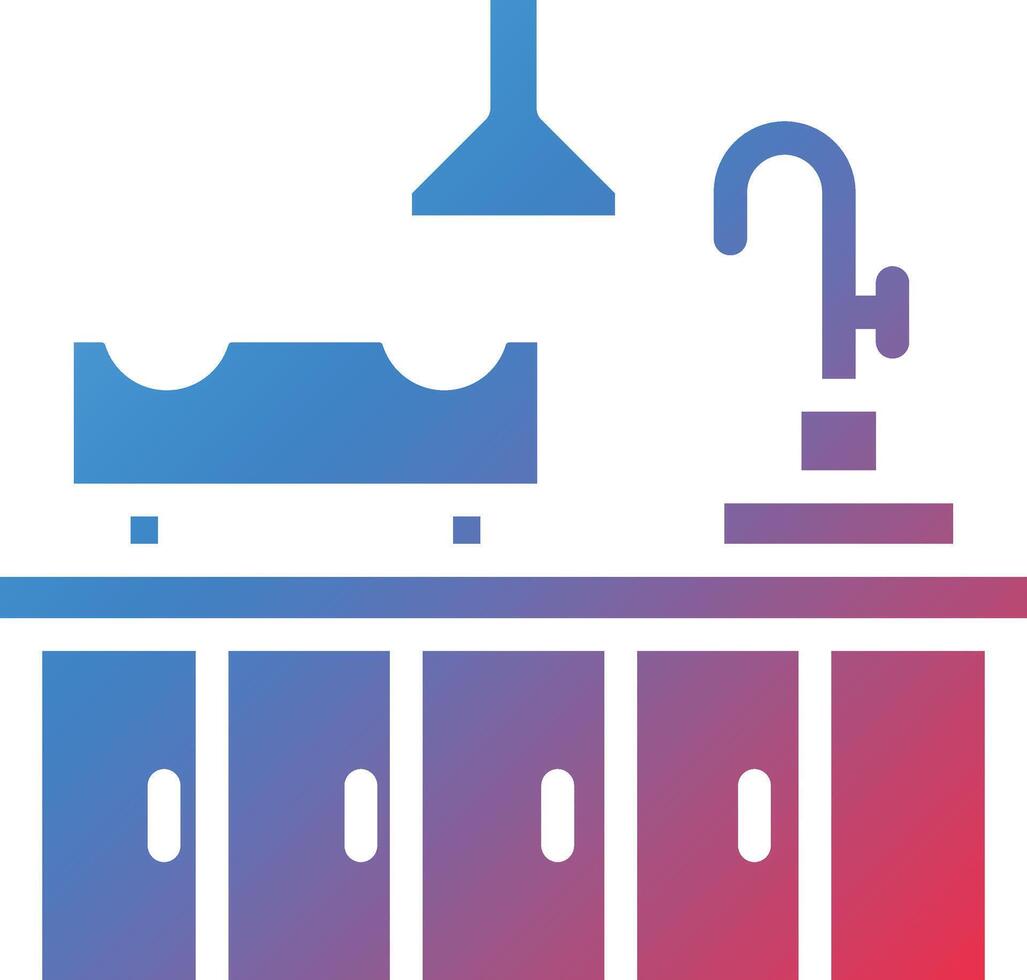 Kitchen Glyph Gradient Icon vector