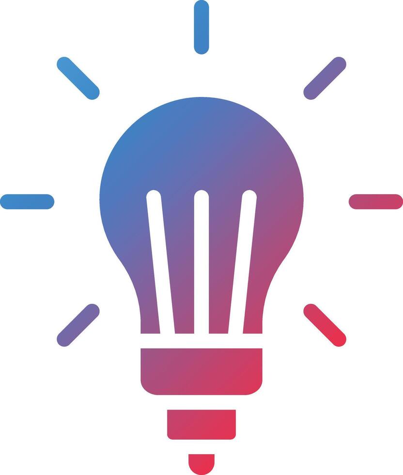 LED Lights Glyph Gradient Icon vector