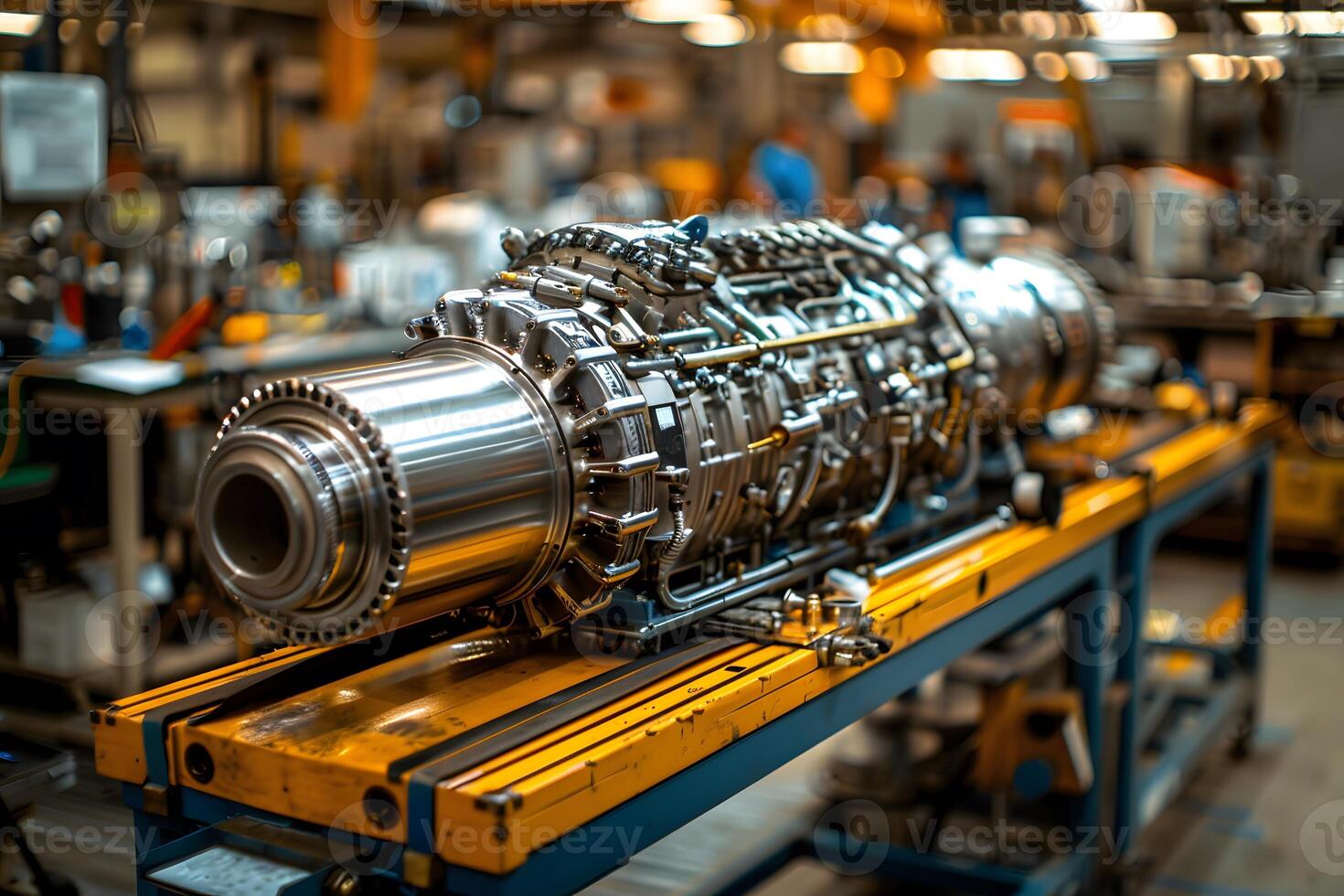 Industrial Engineering and Precision Machinery in a Factory Workshop Setting photo