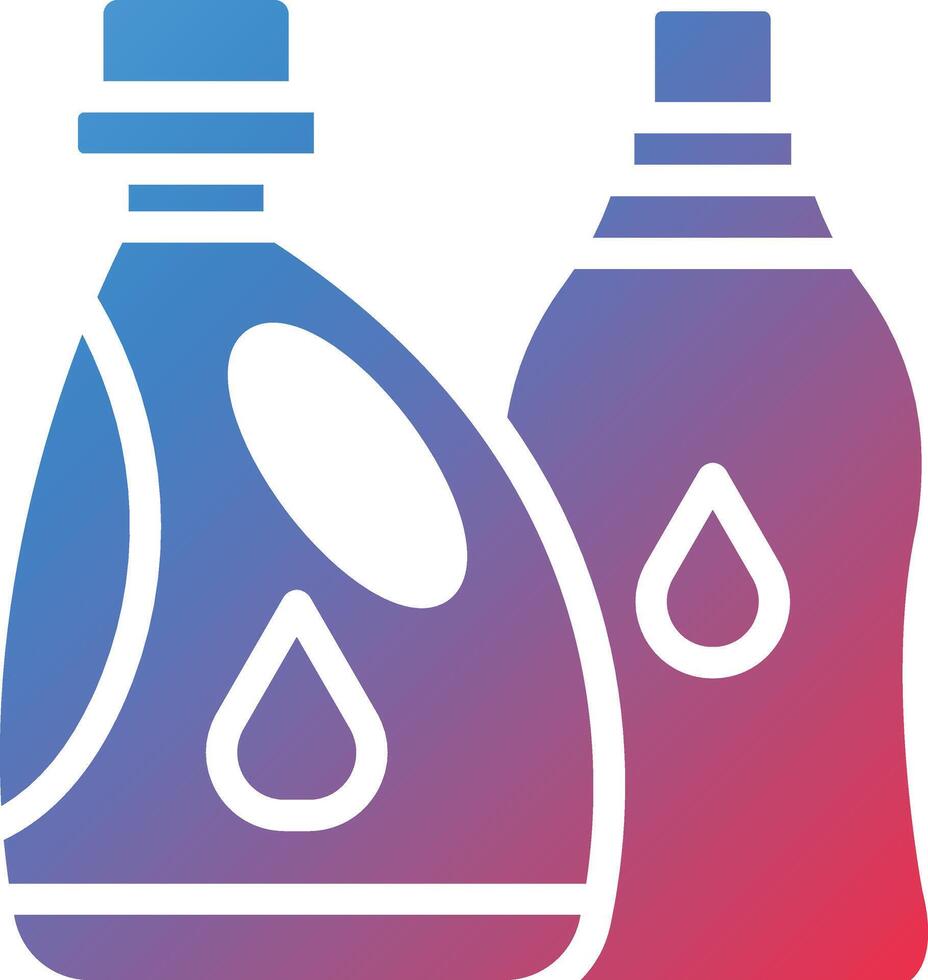 Liquid Detergent Glyph Gradient Icon vector