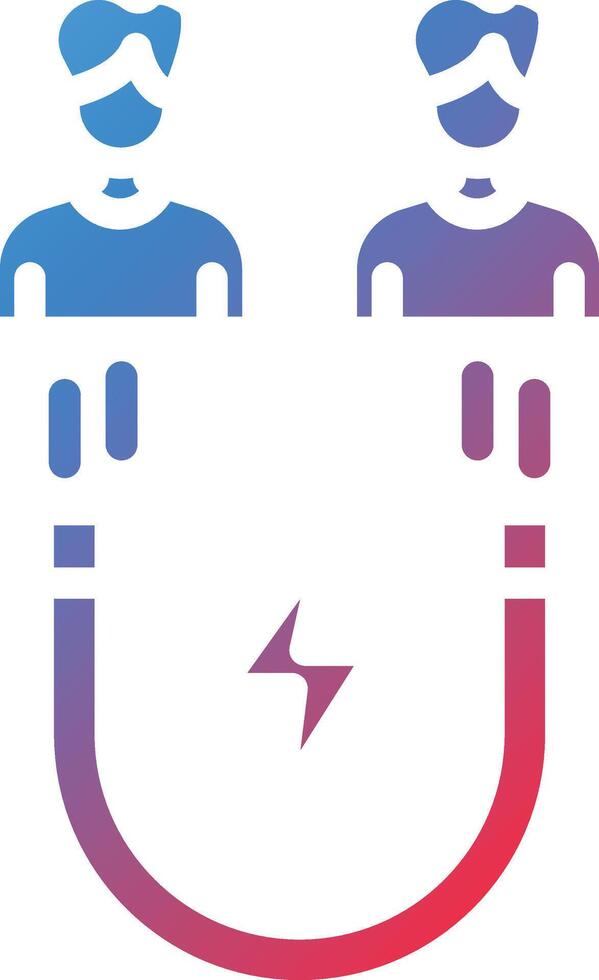 User Engagement Glyph Gradient Icon vector