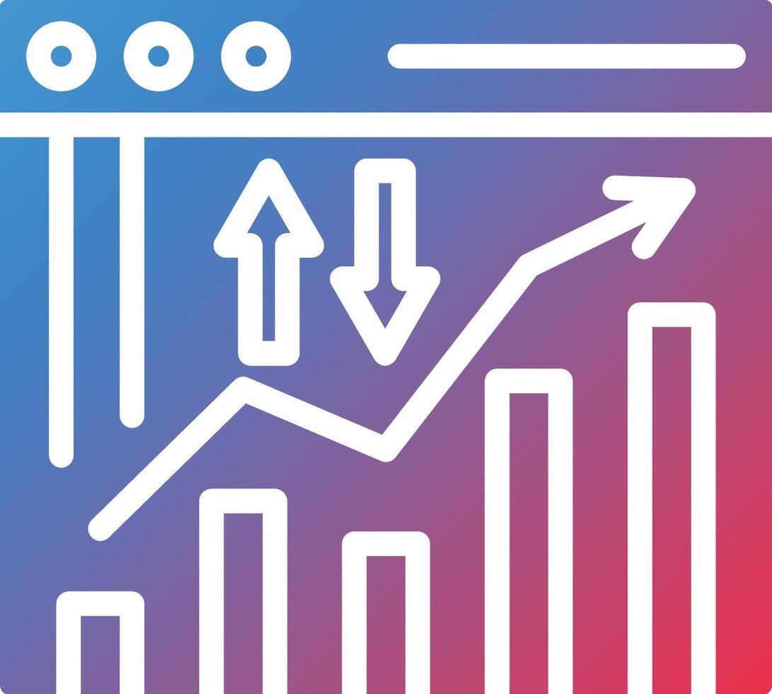 Traffic Data Glyph Gradient Icon vector