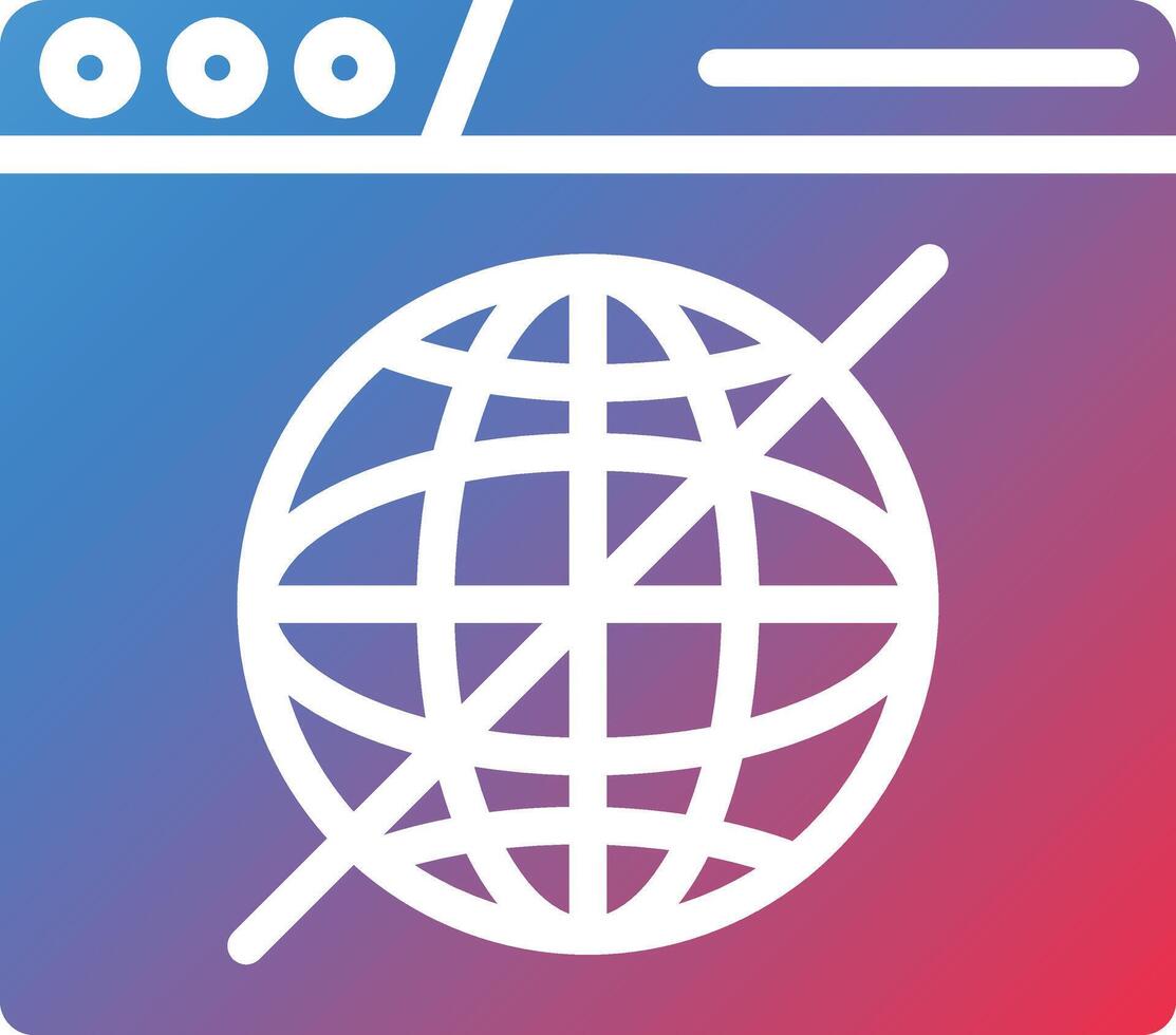 Offline Glyph Gradient Icon vector