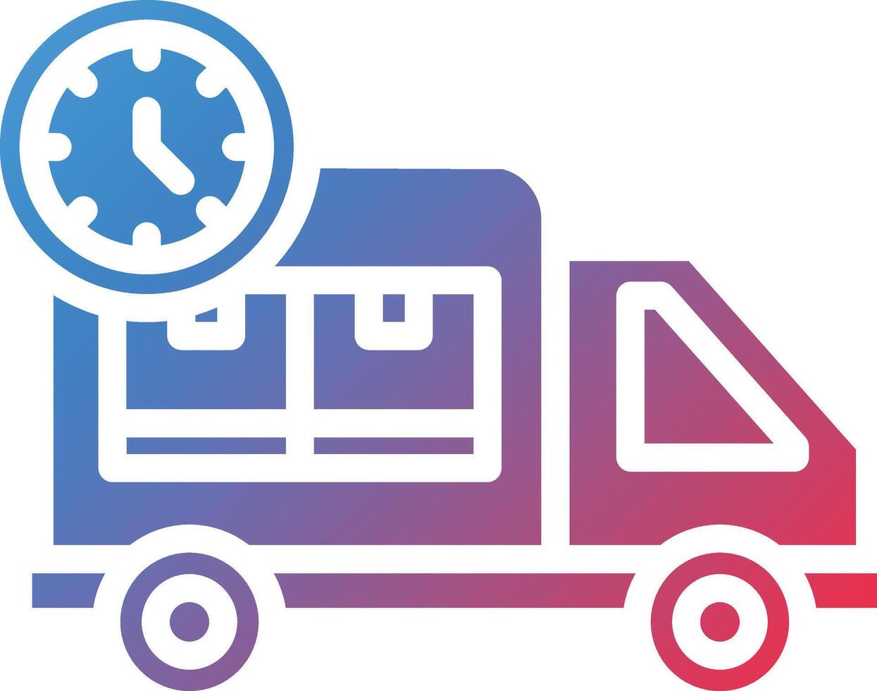 Express Shipping Glyph Gradient Icon vector
