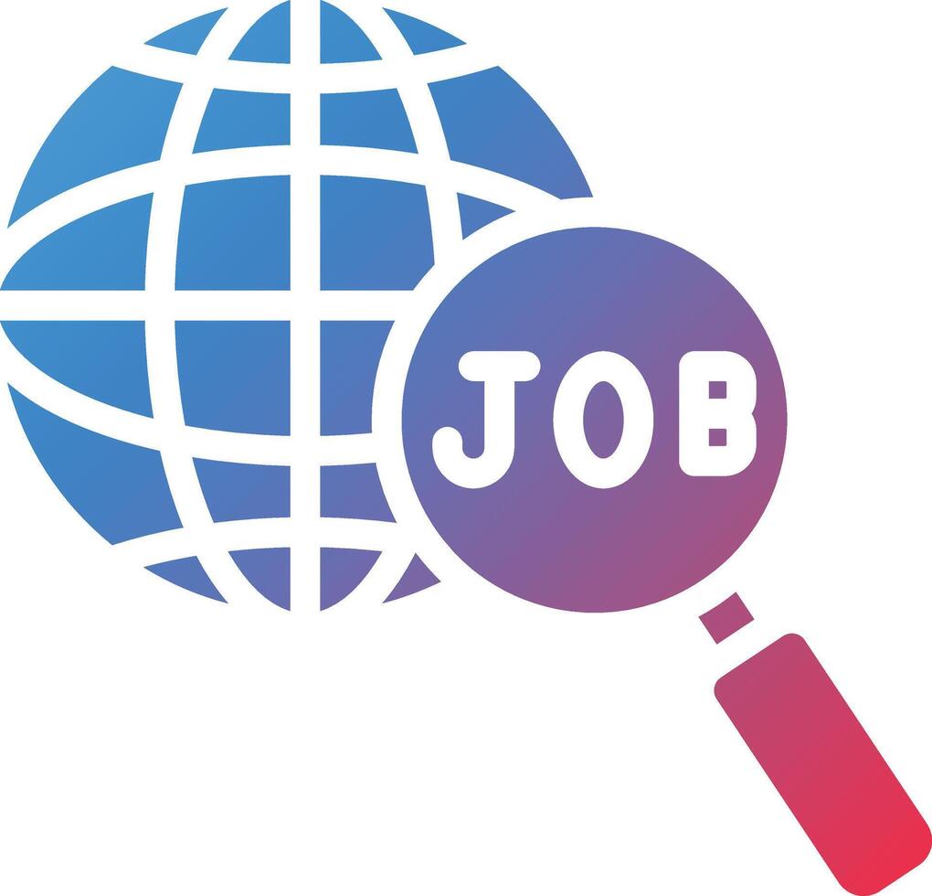 Vacancy Glyph Gradient Icon vector