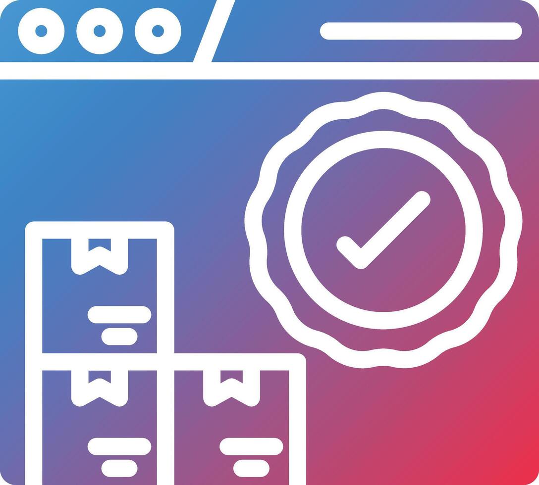 Satisfaction Guaranteed Glyph Gradient Icon vector