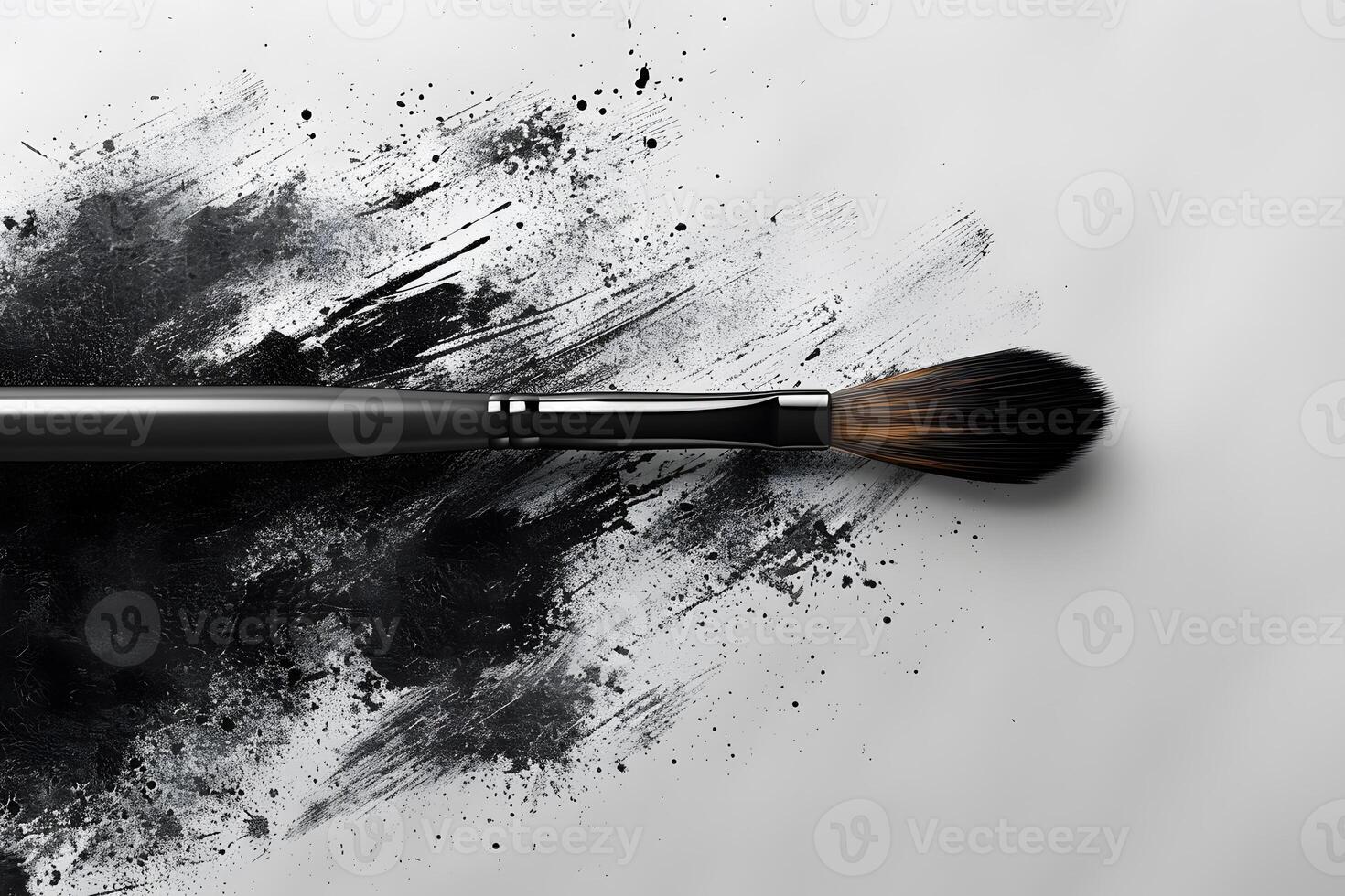 Artistic Brush Stroke on Canvas Creative Design for Artistic Projects photo