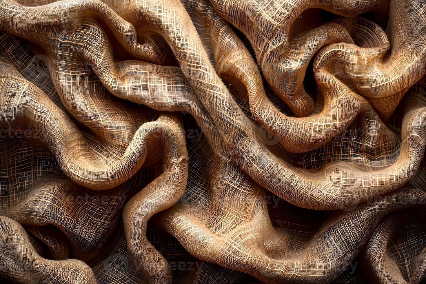 Intricate Textured Fabric Ripples for Design and Decoration Concepts photo