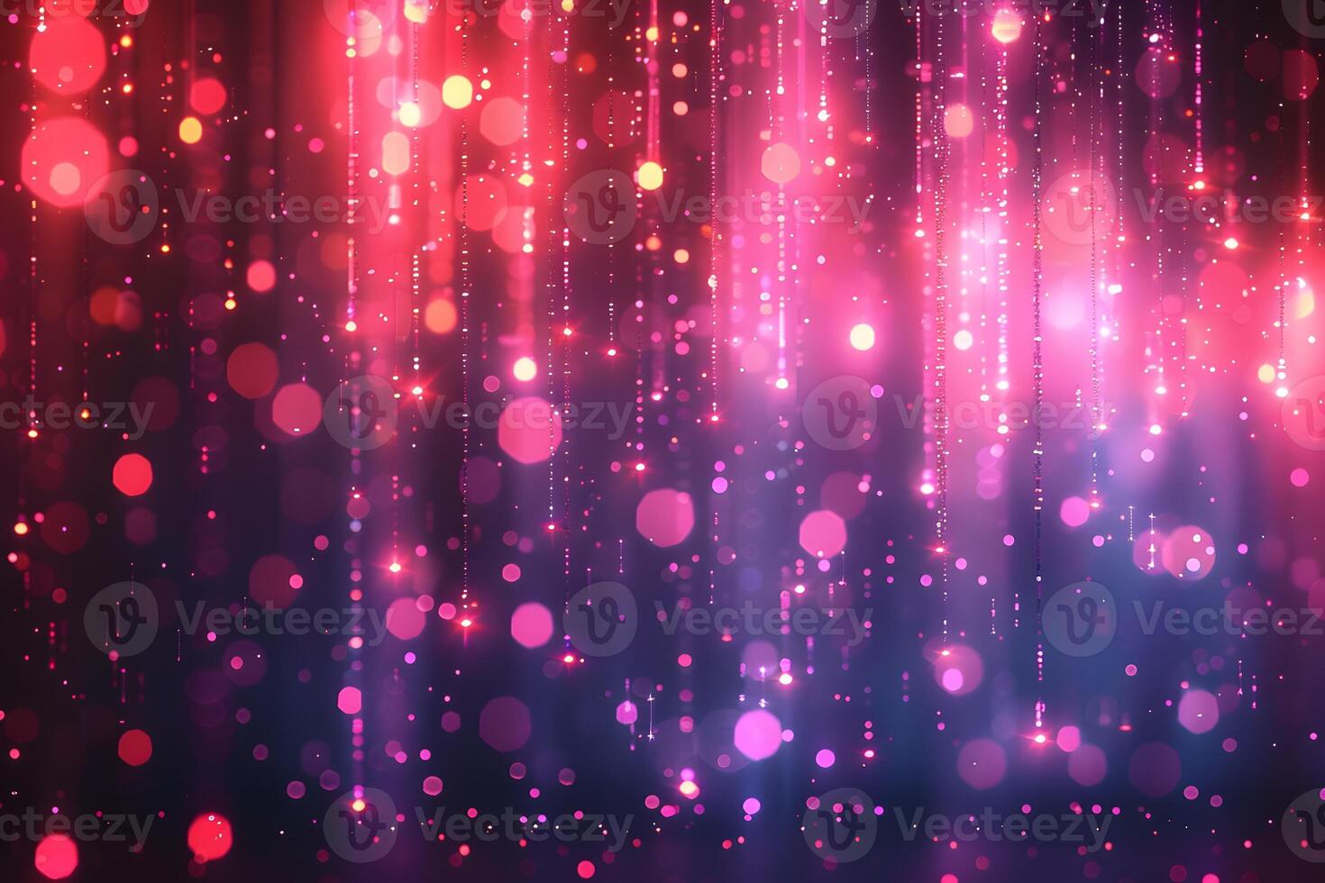 Vibrant Abstract Lights with Glowing Pink and Purple Bokeh for Digital Design photo