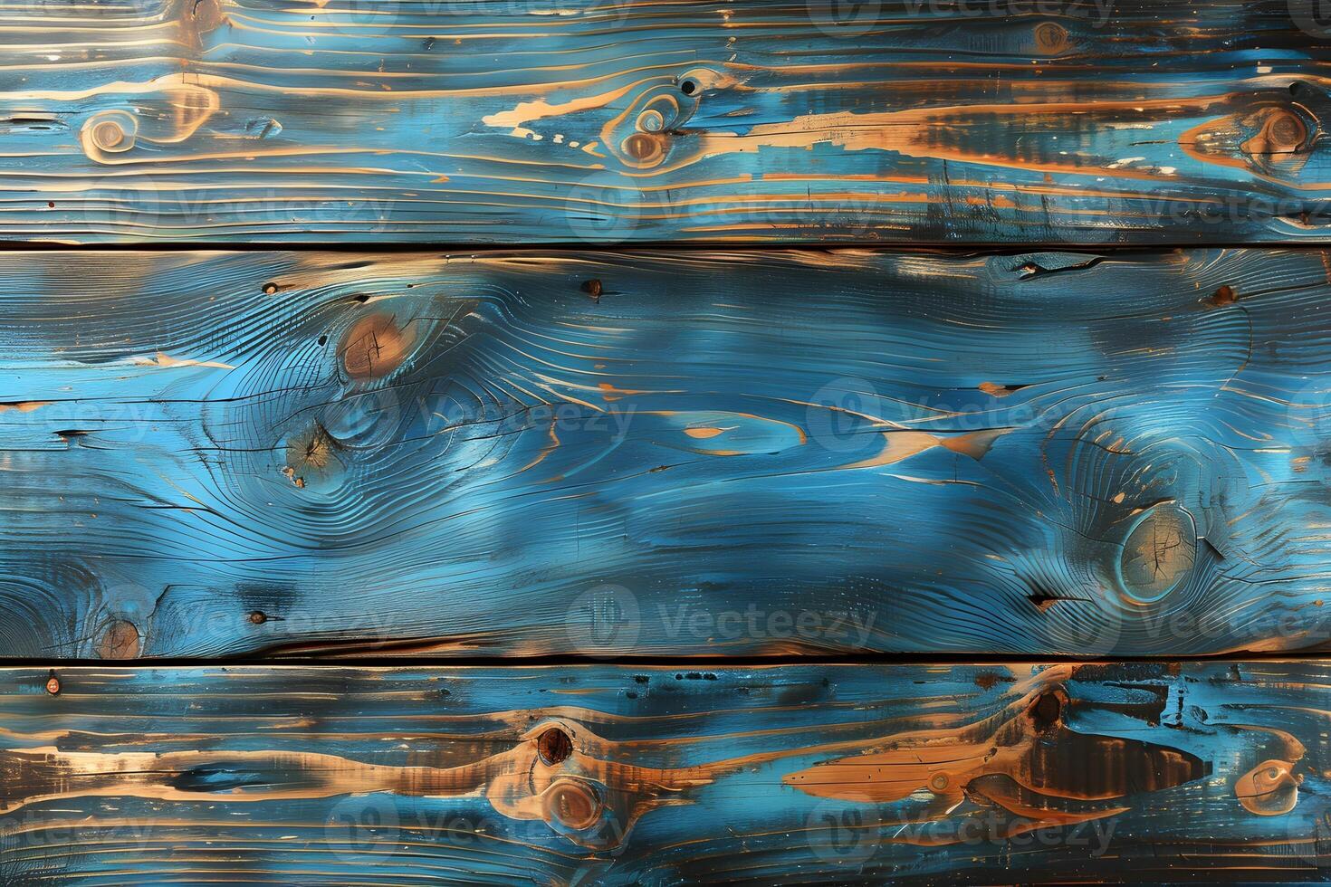 Rustic Blue Wooden Planks Background for Design and Decor photo