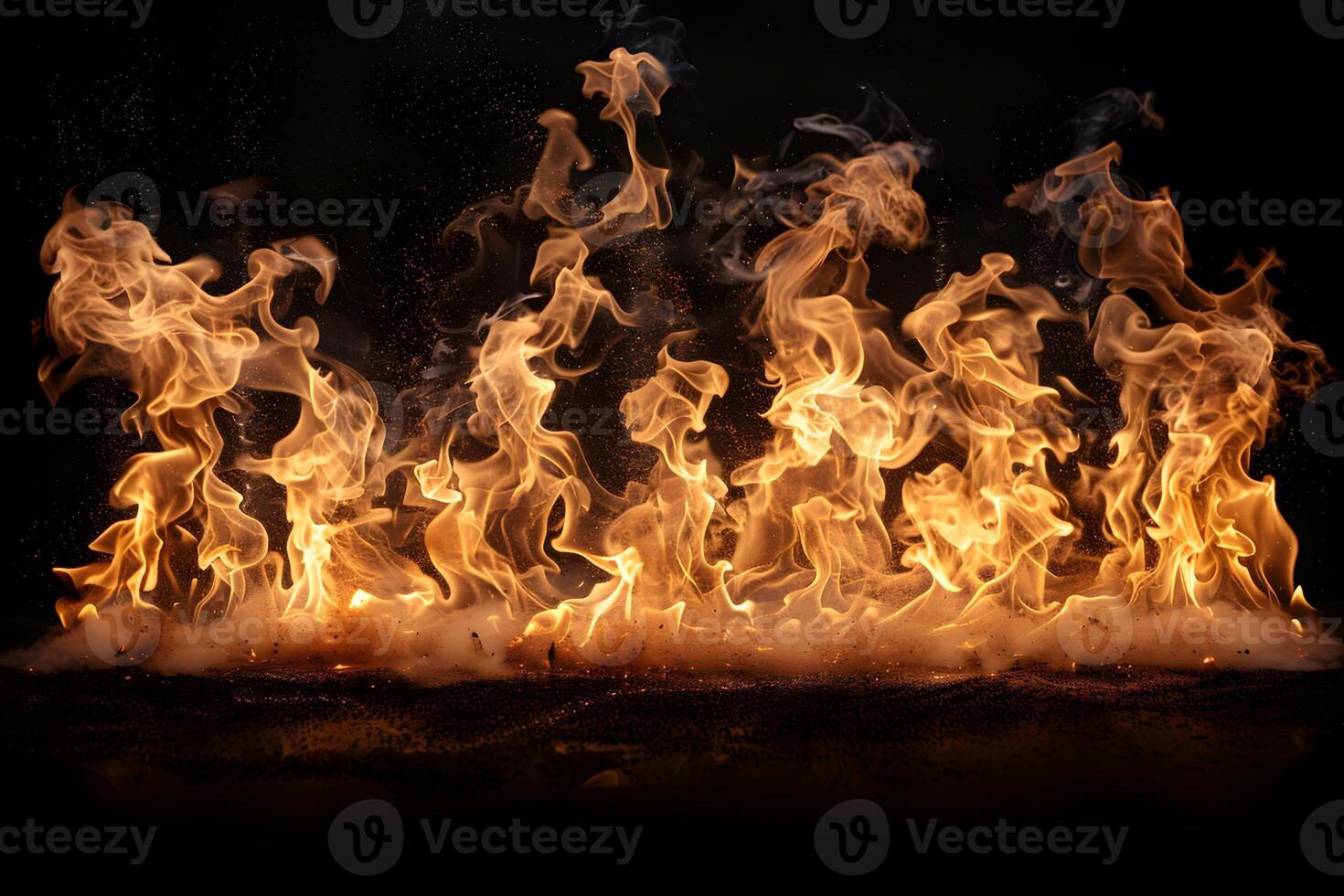 Abstract Flames Background for Dramatic Visual Design Concepts photo