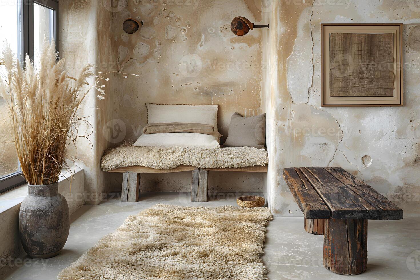 Cozy Rustic Interior with Vintage Decor Elements for Home Design Inspiration photo